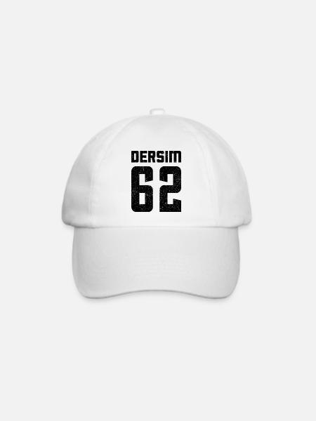 Dersim 62 Türkei Turkiye Geschenk Urlaub TR Türk - Baseballkappe - Weiß/Weiß