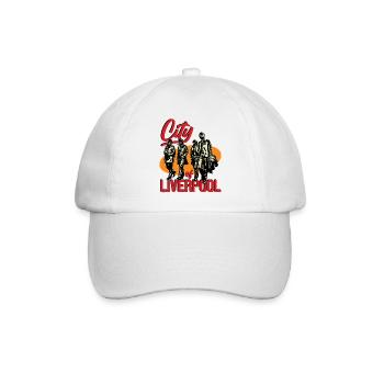 Stadt Liverpool - Baseballkappe - Weiß/Weiß - Vorne