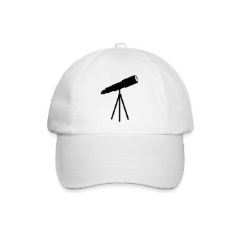 Sterngucker-Teleskop - Baseballkappe - Weiß/Weiß - Vorne
