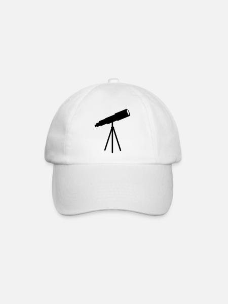 Sterngucker-Teleskop - Baseballkappe - Weiß/Weiß