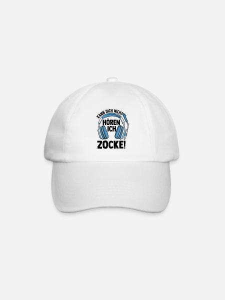 Gaming - Baseballkappe - Weiß/Weiß