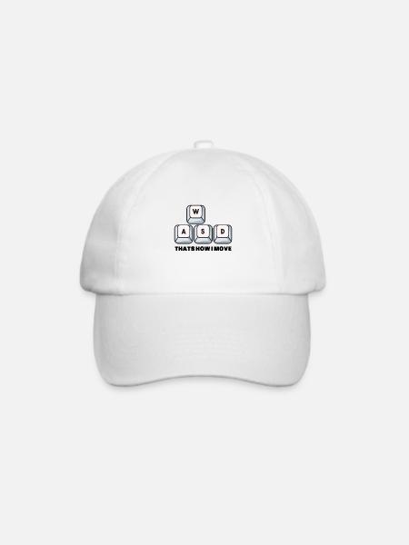 Gaming - Baseballkappe - Weiß/Weiß