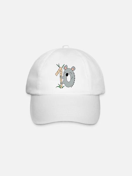 Koala 10 - Baseballkappe - Weiß/Weiß