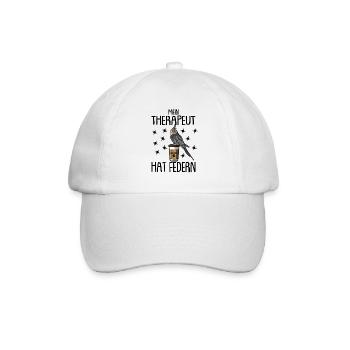 Nymphensittich - Baseballkappe - Weiß/Weiß - Vorne