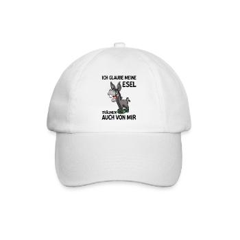 Bauer Esel - Baseballkappe - Weiß/Weiß - Vorne