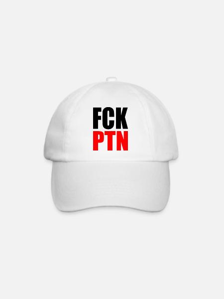 Fck ptn - Baseballkappe - Weiß/Weiß