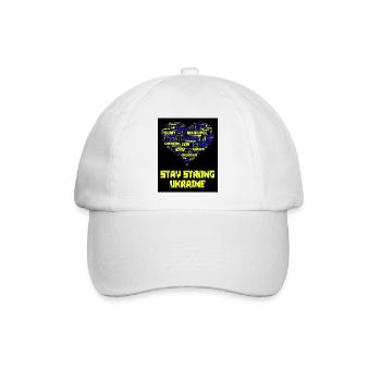 Ukraine - Baseballkappe - Weiß/Weiß - Vorne