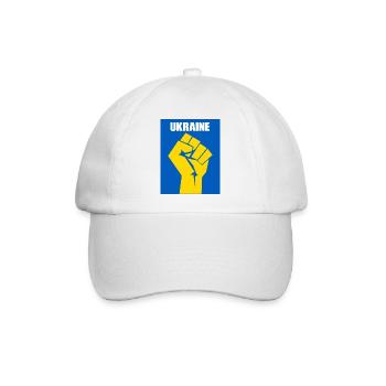 Ukraine - Baseballkappe - Weiß/Weiß - Vorne