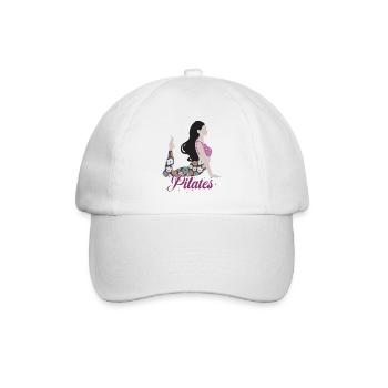 Pilates & Pilates - Baseballkappe - Weiß/Weiß - Vorne