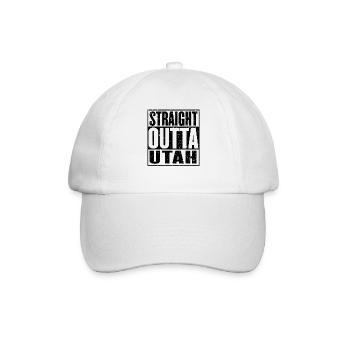 Gerade Outta Utah - Baseballkappe - Weiß/Weiß - Vorne