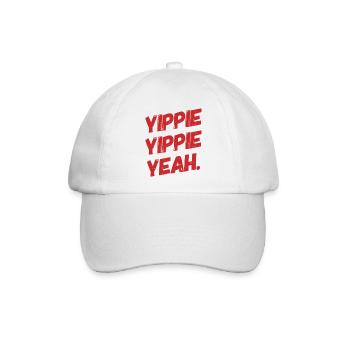 YIPPIE YIPPIE YEAH. Buy the Original Fun Shirt : ) - Baseballkappe - Weiß/Weiß - Vorne