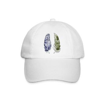 Feder - Baseballkappe - Weiß/Weiß - Vorne