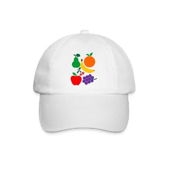 Obst - Baseballkappe - Weiß/Weiß - Vorne
