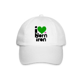 Ich liebe Nordirland - Baseballkappe - Weiß/Weiß - Vorne