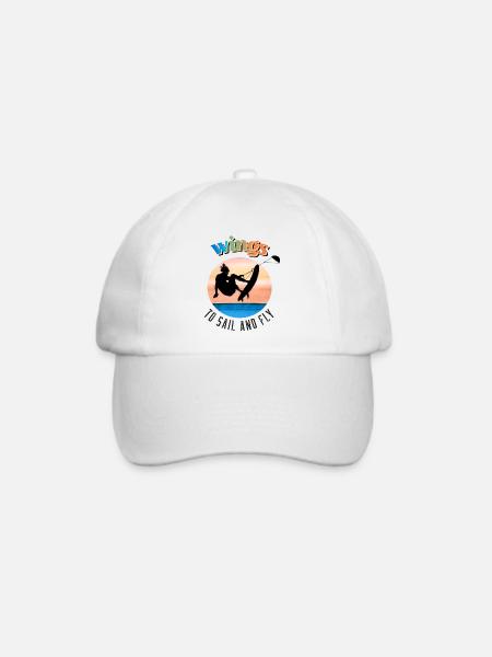 Flügel Kyte Surf Jump - Baseballkappe - Weiß/Weiß