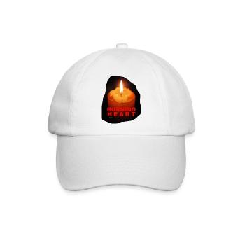 TOMZOFF Burning Heart - Baseballkappe - Weiß/Weiß - Vorne