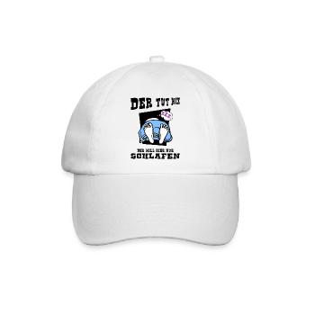 schlafmodus "der tut nix" napping schlafmütze - Baseballkappe - Weiß/Weiß - Vorne