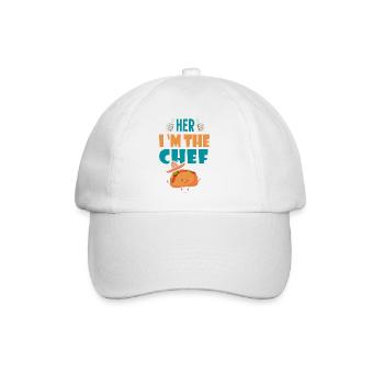 Ihr i m der Koch Geschenk Tacos Taco Mexiko - Baseballkappe - Weiß/Weiß - Vorne