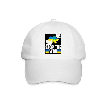 Ukraine - Baseballkappe - Weiß/Weiß - Vorne