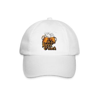 Its Beer O'Clock - Baseballkappe - Weiß/Weiß - Vorne