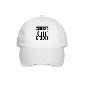 Straight Outta Kitchener Jahrgang - Baseballkappe - Weiß/Weiß - Vorne
