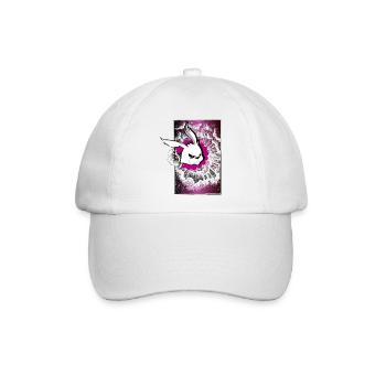 hase bad skate grimmig lol yolo explosion cool str - Baseballkappe - Weiß/Weiß - Vorne