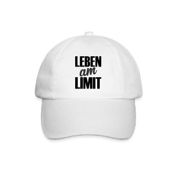 Leben am Limit - Baseballkappe - Weiß/Weiß - Vorne