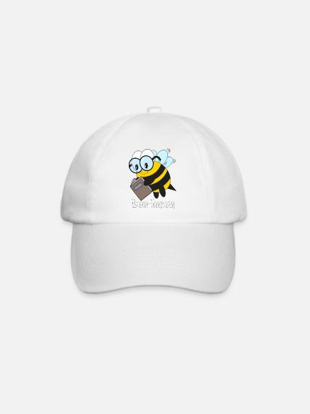 bee lesen - Baseballkappe - Weiß/Weiß