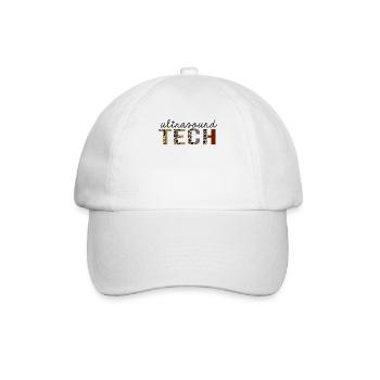 Ultraschalltechnologie Leopard Print Lustig - Baseballkappe - Weiß/Weiß - Vorne