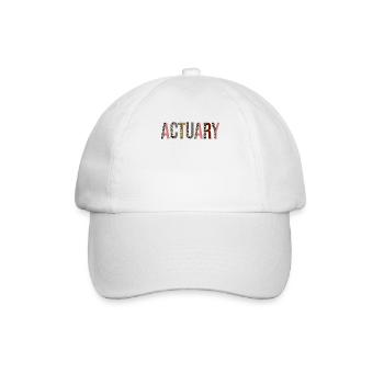 Aktuar - Baseballkappe - Weiß/Weiß - Vorne