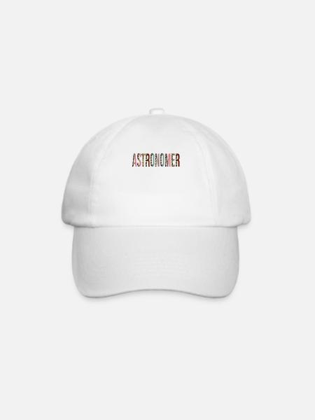 Astronom - Baseballkappe - Weiß/Weiß