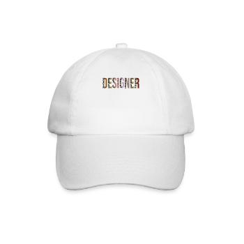 Designer - Baseballkappe - Weiß/Weiß - Vorne
