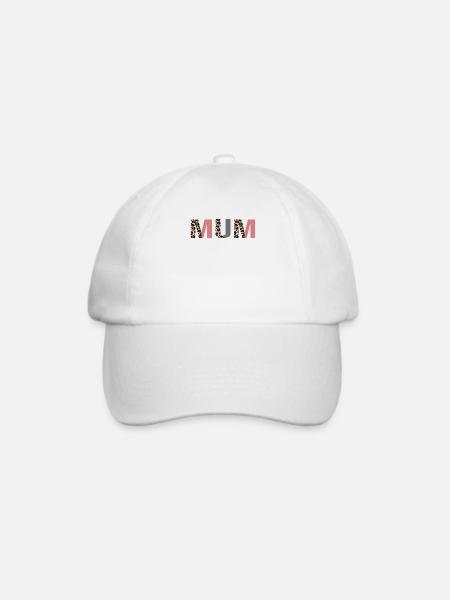 Mama - Baseballkappe - Weiß/Weiß