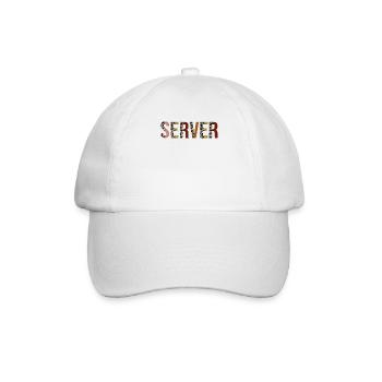 Server - Baseballkappe - Weiß/Weiß - Vorne