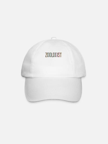 Zoologe - Baseballkappe - Weiß/Weiß