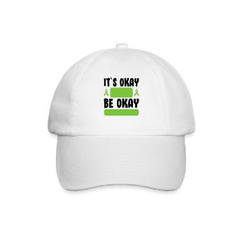 It's Okay Be Okay Self Care Mental Health Ribbon - Baseballkappe - Weiß/Weiß - Vorne