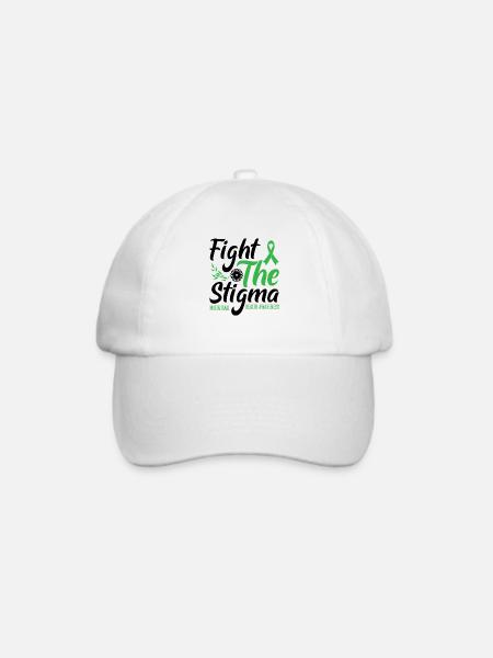 Bekämpfen Sie das Stigma Mental Health Awareness - Baseballkappe - Weiß/Weiß
