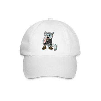 Monica, Racoon - Baseballkappe - Weiß/Weiß - Vorne