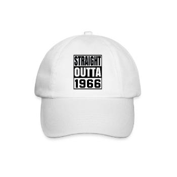 Straight Outta 1966 - Baseballkappe - Weiß/Weiß - Vorne