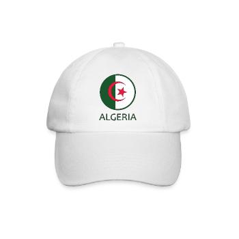 Algerien - Baseballkappe - Weiß/Weiß - Vorne