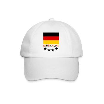 Deutschland - Baseballkappe - Weiß/Weiß - Vorne