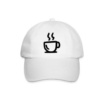 heiße Tasse - Baseballkappe - Weiß/Weiß - Vorne
