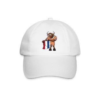 Holländer Fan Stier - Baseballkappe - Weiß/Weiß - Vorne