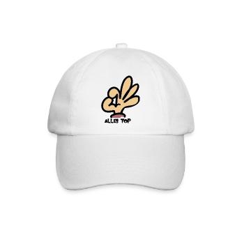 Handzeichen - Baseballkappe - Weiß/Weiß - Vorne