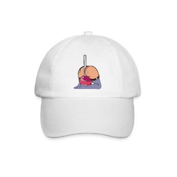 Lolly-X - Kunst - Baseballkappe - Weiß/Weiß - Vorne