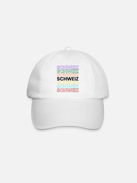 Schweiz Pride - Baseballkappe - Weiß/Weiß