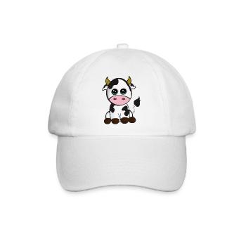 Babykuh - Baseballkappe - Weiß/Weiß - Vorne