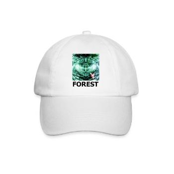 Wald Kaleidoskop FOREST - Baseballkappe - Weiß/Weiß - Vorne