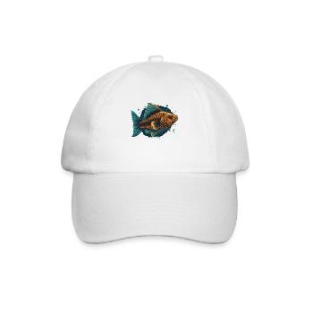 Wasserfisch - Baseballkappe - Weiß/Weiß - Vorne