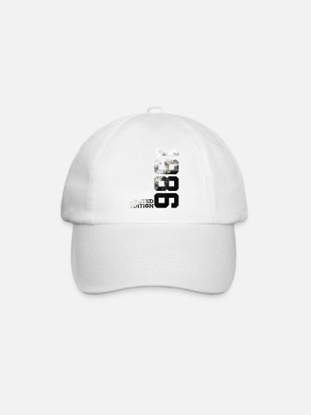 40. GEBURTSTAG 40 JAHRE LIMITED EDITION 1986 - Baseballkappe - Weiß/Weiß
